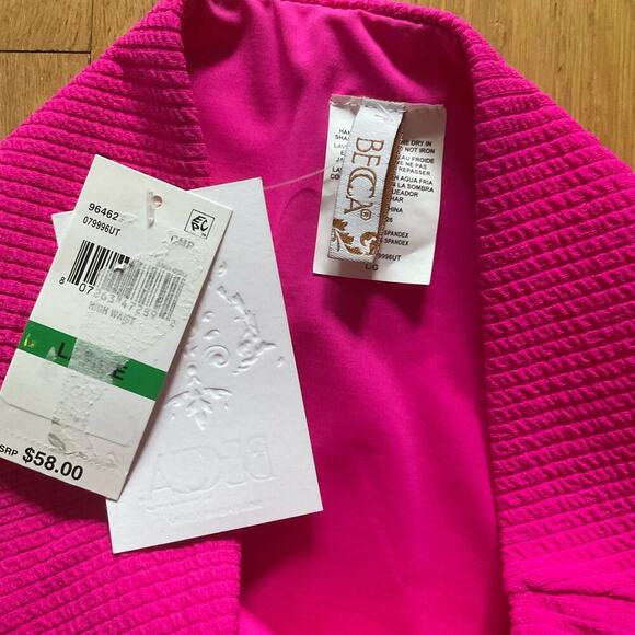 BECCA High Waist Bikini Bottoms | Pink | Large - Picture 3 of 4